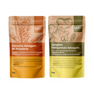 Kit Cúrcuma Selvagem 45g + Gengibre Mangarataia 45g MAD