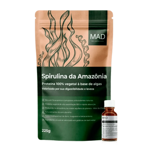 Kit Saúde Feminina e Beleza - Amazon Spirulina 225g + Óleo Resina Pura de Copaíba 30ml - MAD