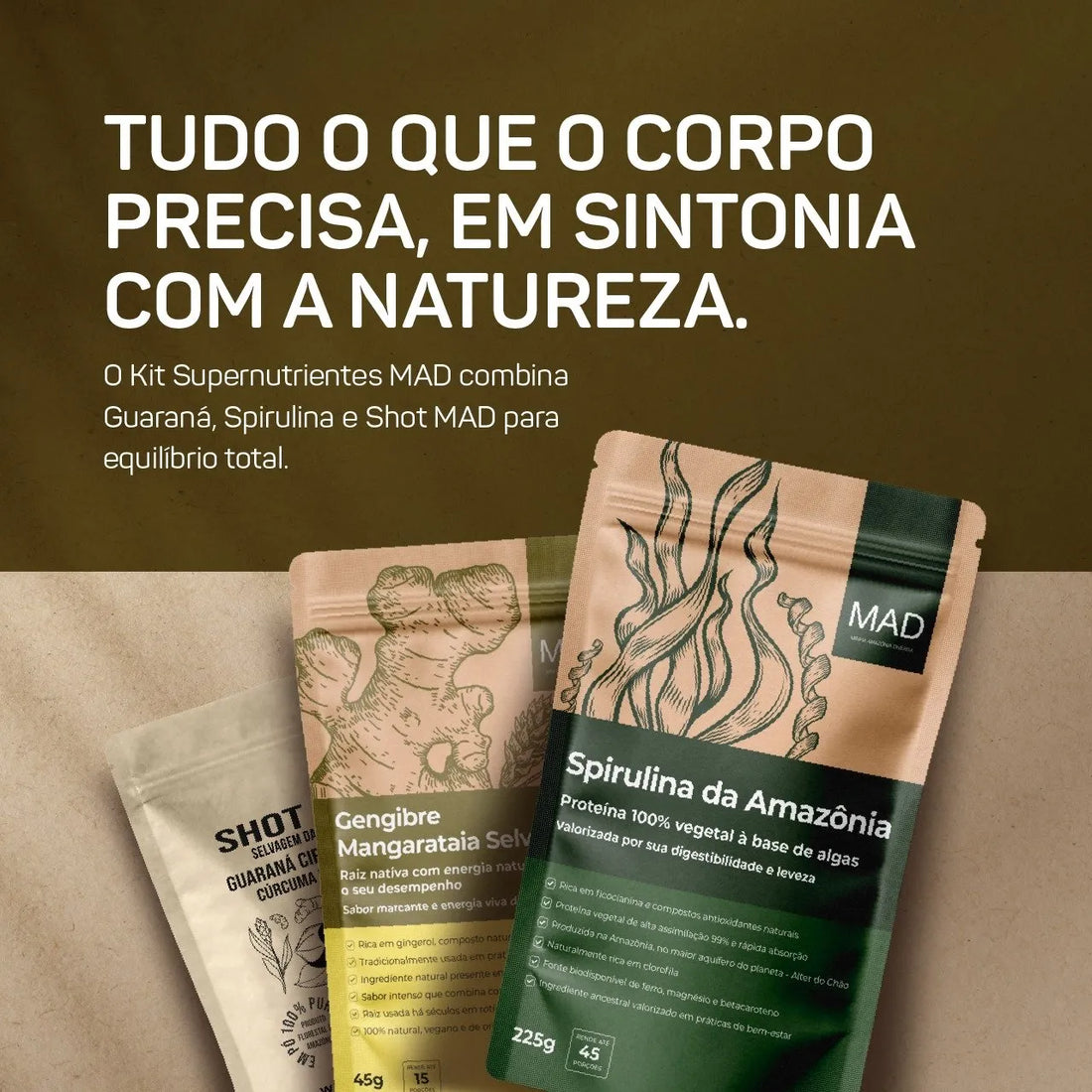 Kit Supernutrientes MAD4LIFE: Energia, Foco e Imunidade em Sintonia com a Natureza