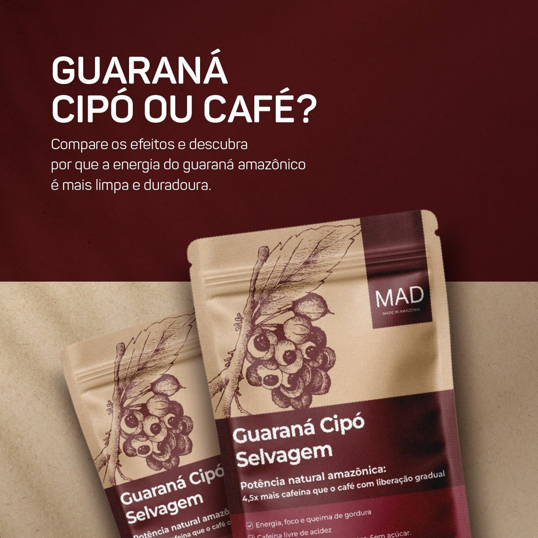 Guaraná Cipó Selvagem vs. Café: A Escolha Inteligente para um Desempenho Duradouro e Foco Natural
