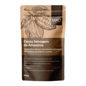 Cacau Selvagem da Amazônia em Pó 100g – MAD