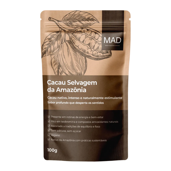 Cacau Selvagem da Amazônia em Pó 100g – MAD
