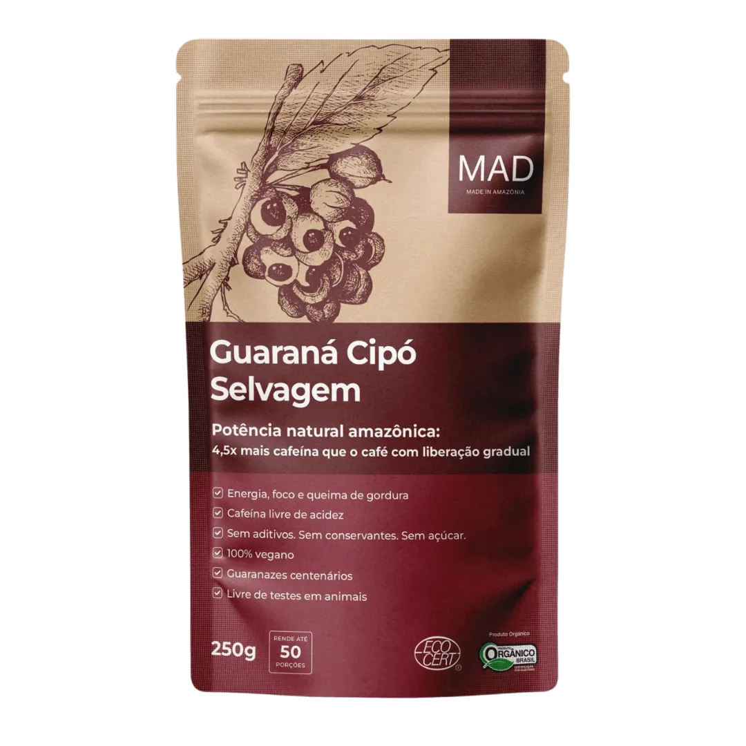 Guaraná Cipó Orgânico 250g MAD