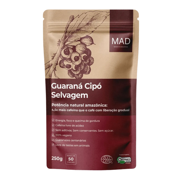 Guaraná Cipó Orgânico 250g MAD
