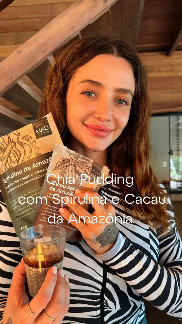 Cacau Selvagem e Spirulina da Amazônia no dia a dia – MAD