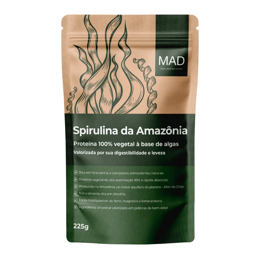 Amazon Spirulina em Flocos 225g MAD