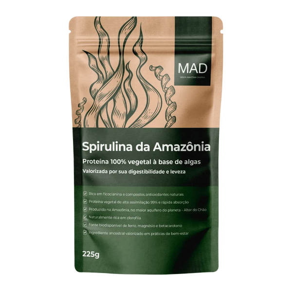 Amazon Spirulina em Flocos 225g MAD